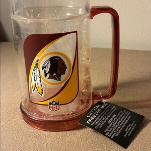 NFL Washington Redskins Crystal Freezer Mug with Team Logo